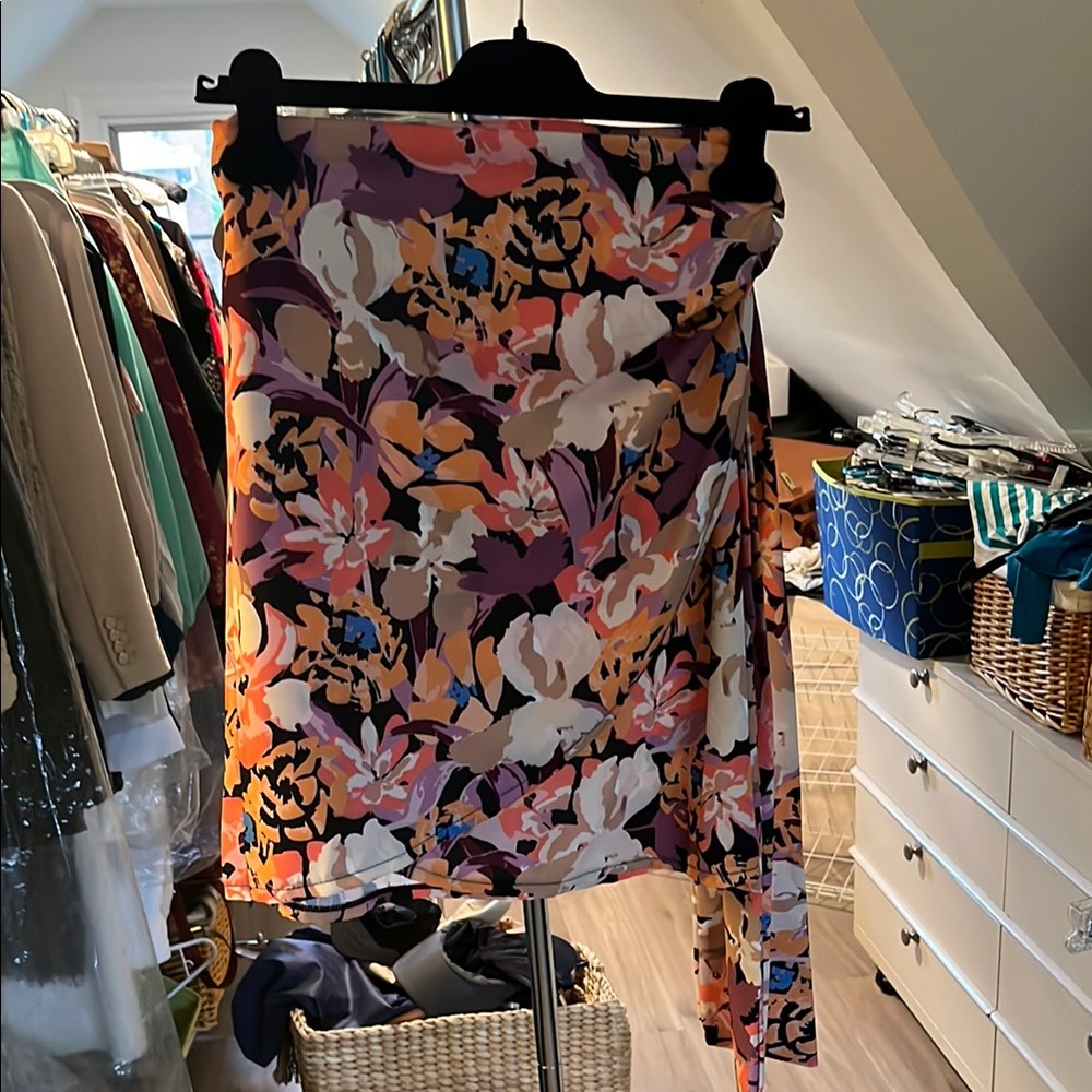 Floral Mini Skirt - Multicolor
